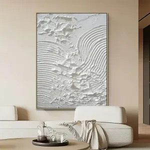 ديكور منزلي مصنوع يدويًا من الأكريليك الأبيض البسيط - Home Decor Handmade Acrylic White Minimalist