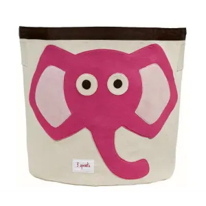 3 Sprouts Pink Elephant Storage Bin