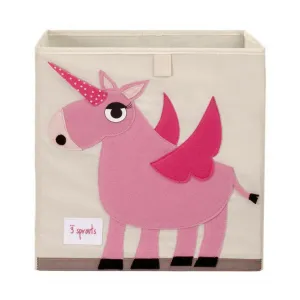 3 Sprouts Pink Unicorn Storage Box