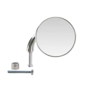 3" Round Vintage Style Chrome Shorty Motorcycle Mirror