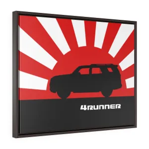4Runner Framed Canvas Gallery Wraps Wall art Rising Sun Silhouette Design Toyota 4Runner
