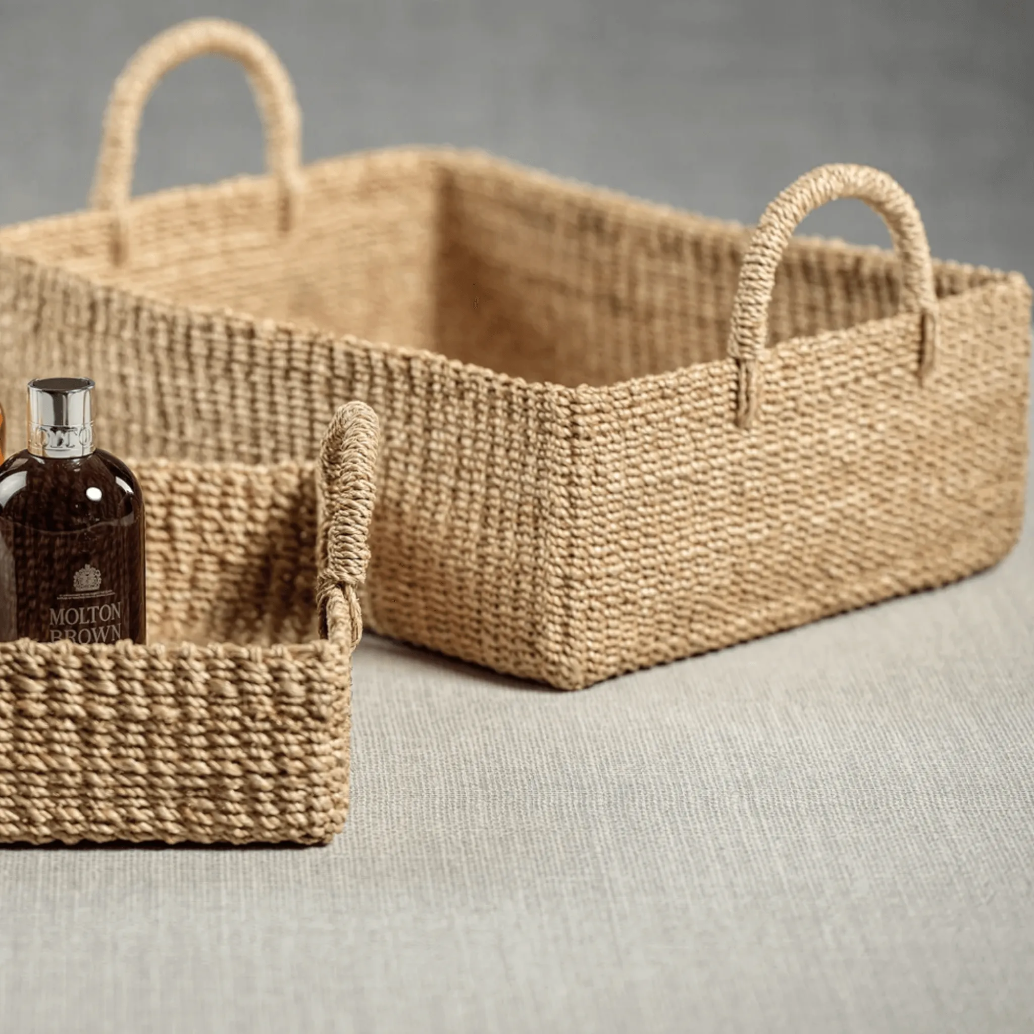 Abaca Rectangular Baskets - Large
