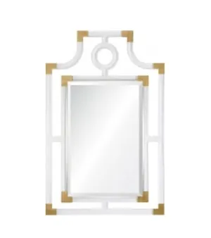 Acrylic & Brass Pagoda Mirror by Mirror Home
