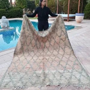 ALYK | 8'7x6'2 Ft | 2,66x1,88 m | Moroccan VINTAGE Colorful Rug | 100% wool handmade