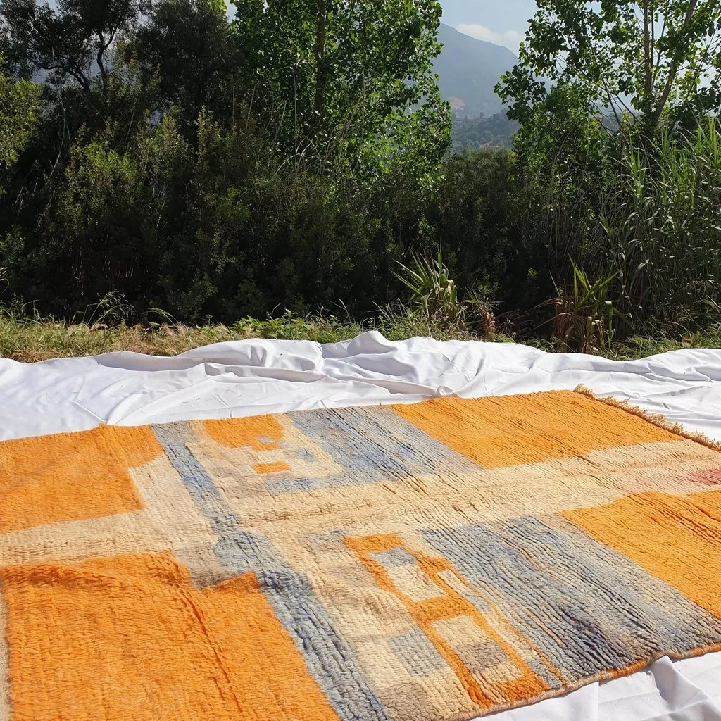 AMASTI | 8'27x5'45 Ft | 2,52x1,66 m | Moroccan Colorful Rug | 100% wool handmade