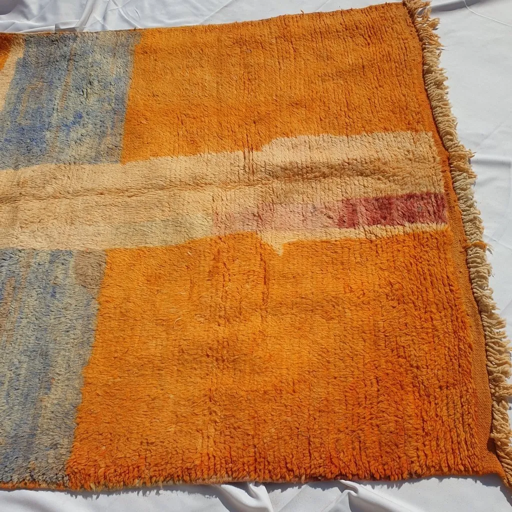 AMASTI | 8'27x5'45 Ft | 2,52x1,66 m | Moroccan Colorful Rug | 100% wool handmade