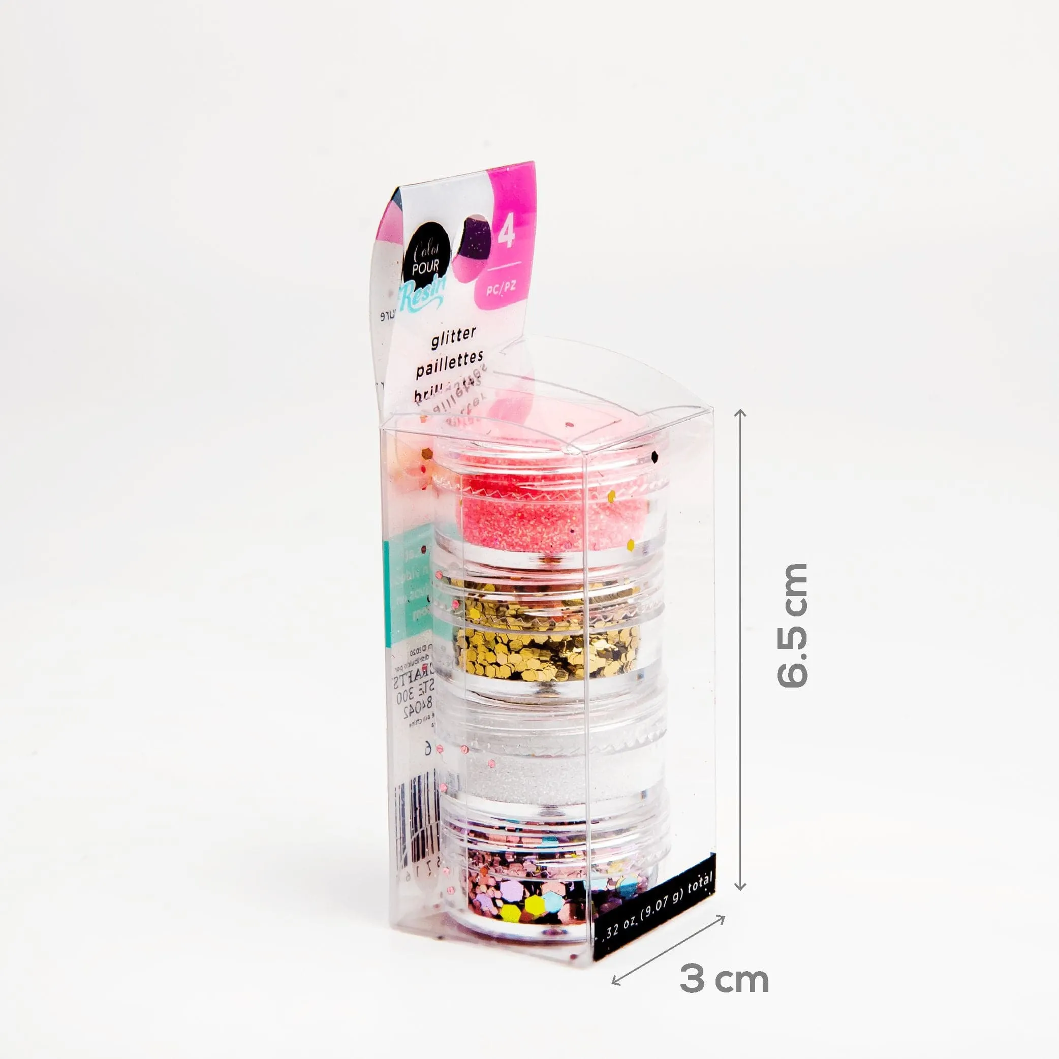 American Crafts Color Pour Resin Mix-Ins Warm - White, Pink, Gold and Light Pink