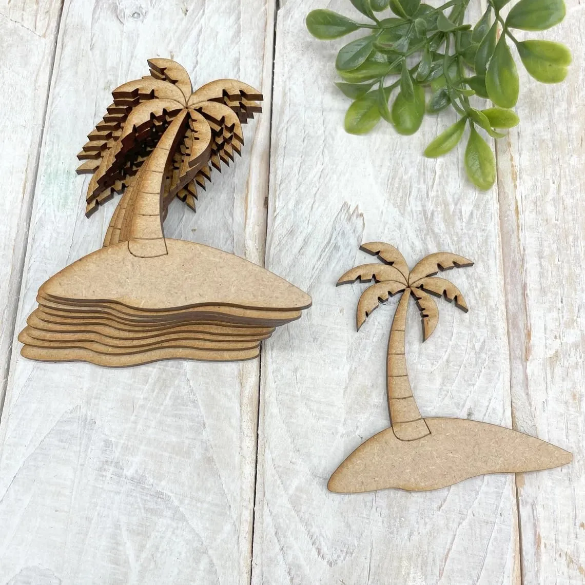 American Elm Pack of 10 MDF Embellishments Craft Shape Wood Blank DIY Decoration