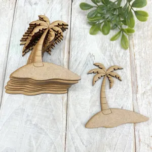 American Elm Pack of 10 MDF Embellishments Craft Shape Wood Blank DIY Decoration