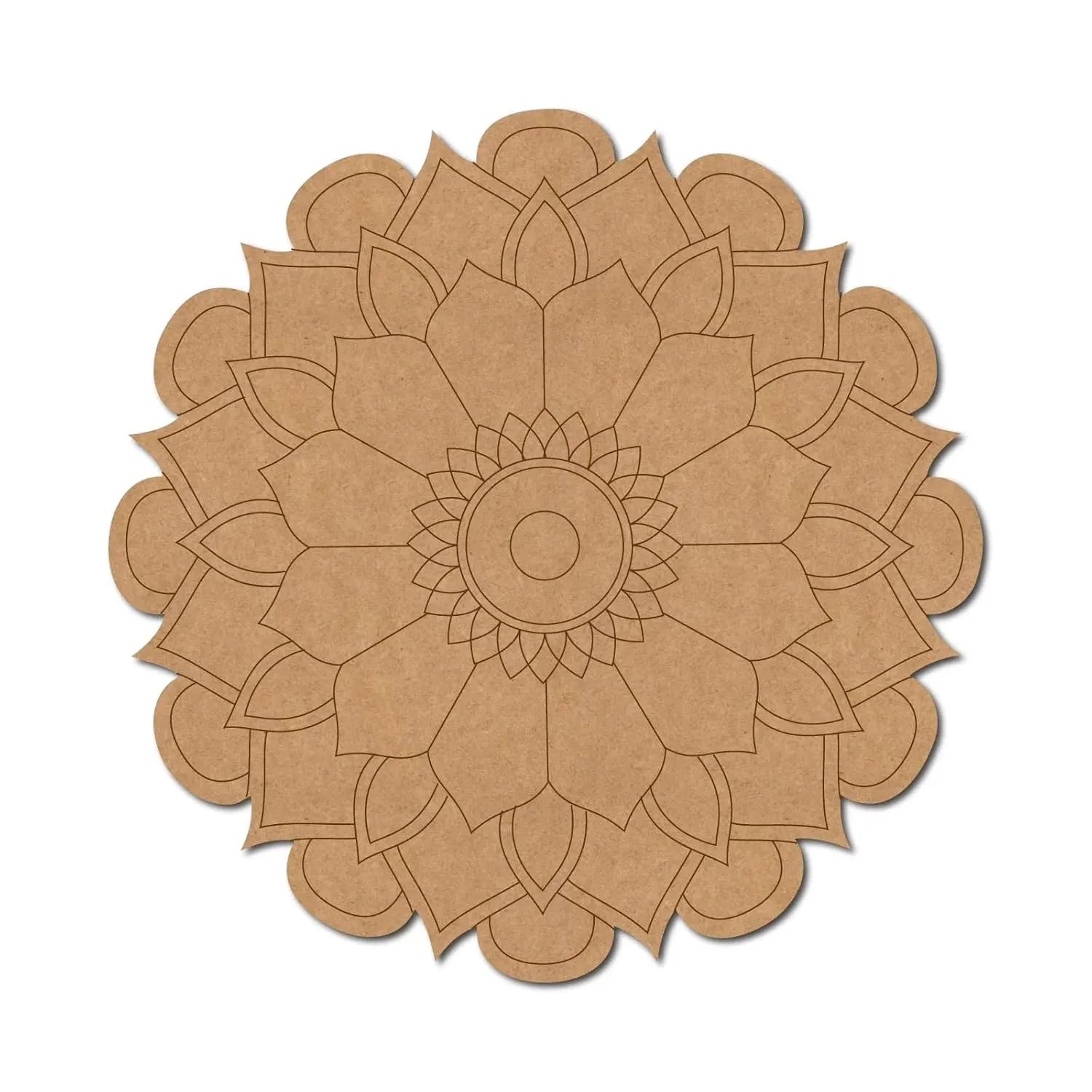 American Elm Wooden Mandala Round Birds Hanging Pre-Marked MDF Design | Durable MDF Craft Base | Ideal for DIY Art, Wall Hangings, and Creative Home Decor Projects (8 Inch- 2 Pcs)