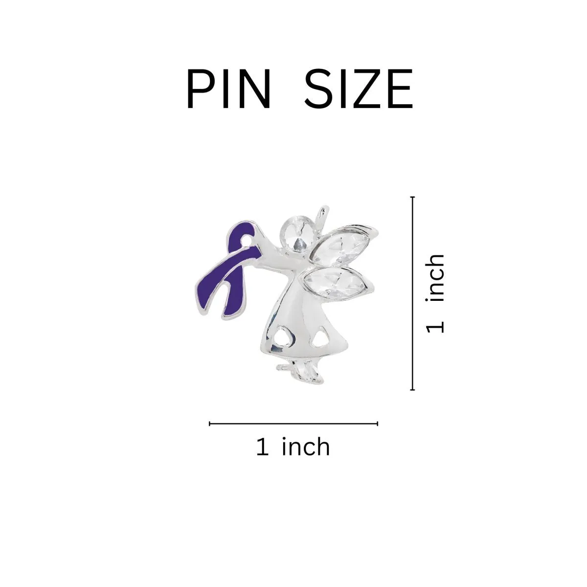 Angel By My Side Cystic Fibrosis Ribbon Pins