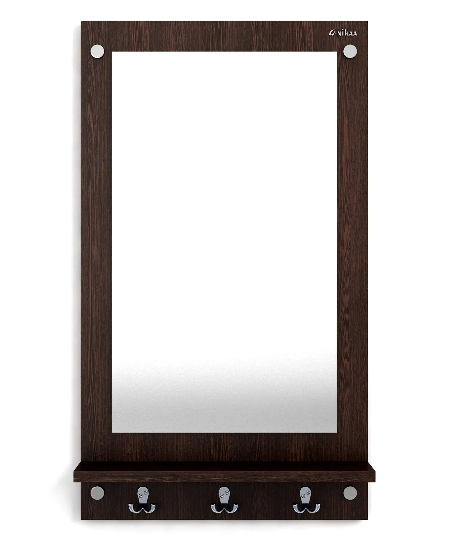 Anikaa Kia Engineered Wood Dressing Wall Mirrors/Wall Hanging Dressing Mirrors/Decorative Wall Mirror/Dressing Table for Bed Room, Living Room (Wenge)