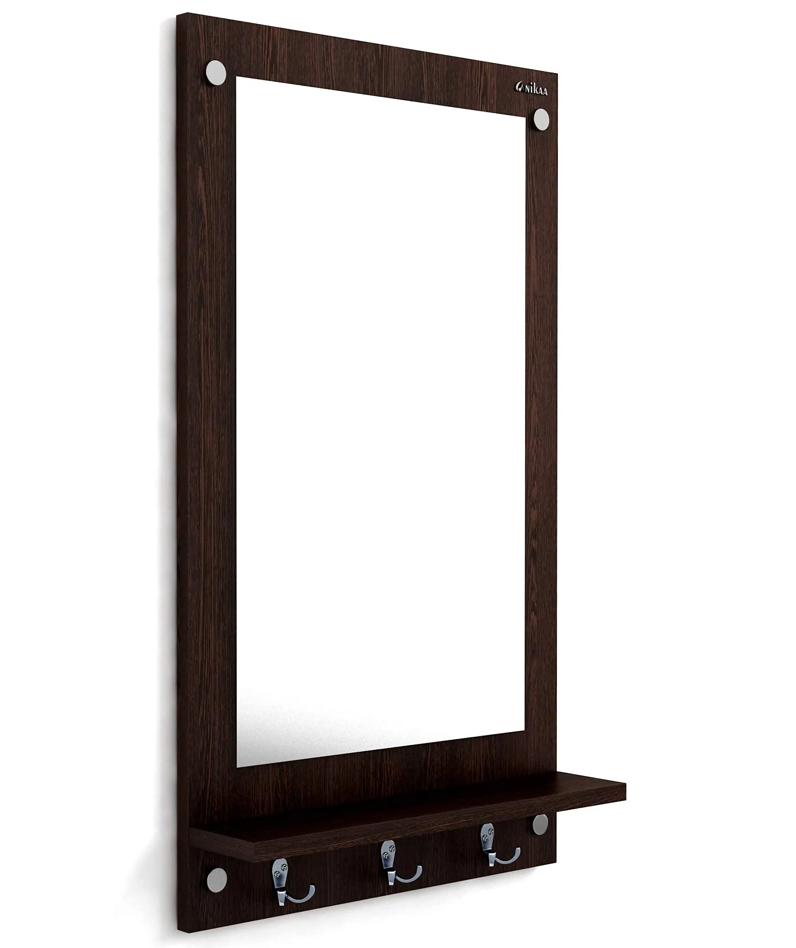 Anikaa Kia Engineered Wood Dressing Wall Mirrors/Wall Hanging Dressing Mirrors/Decorative Wall Mirror/Dressing Table for Bed Room, Living Room (Wenge)