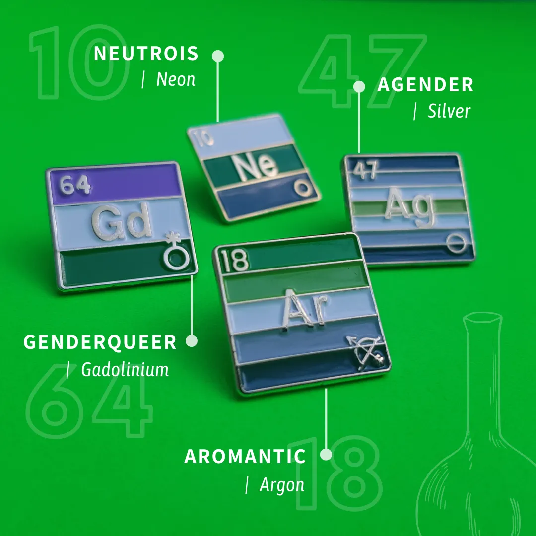 Aromantic - Argon | Enamel Badge