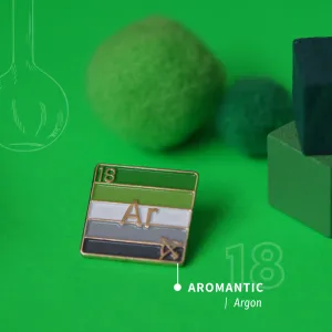 Aromantic - Argon | Enamel Badge