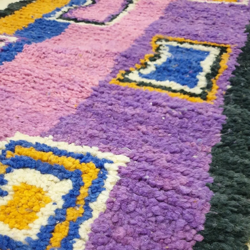 ARYG Runner | 9'6x2'5 Ft | 2,92x0,77 m | Moroccan Colorful Rug | 100% wool handmade