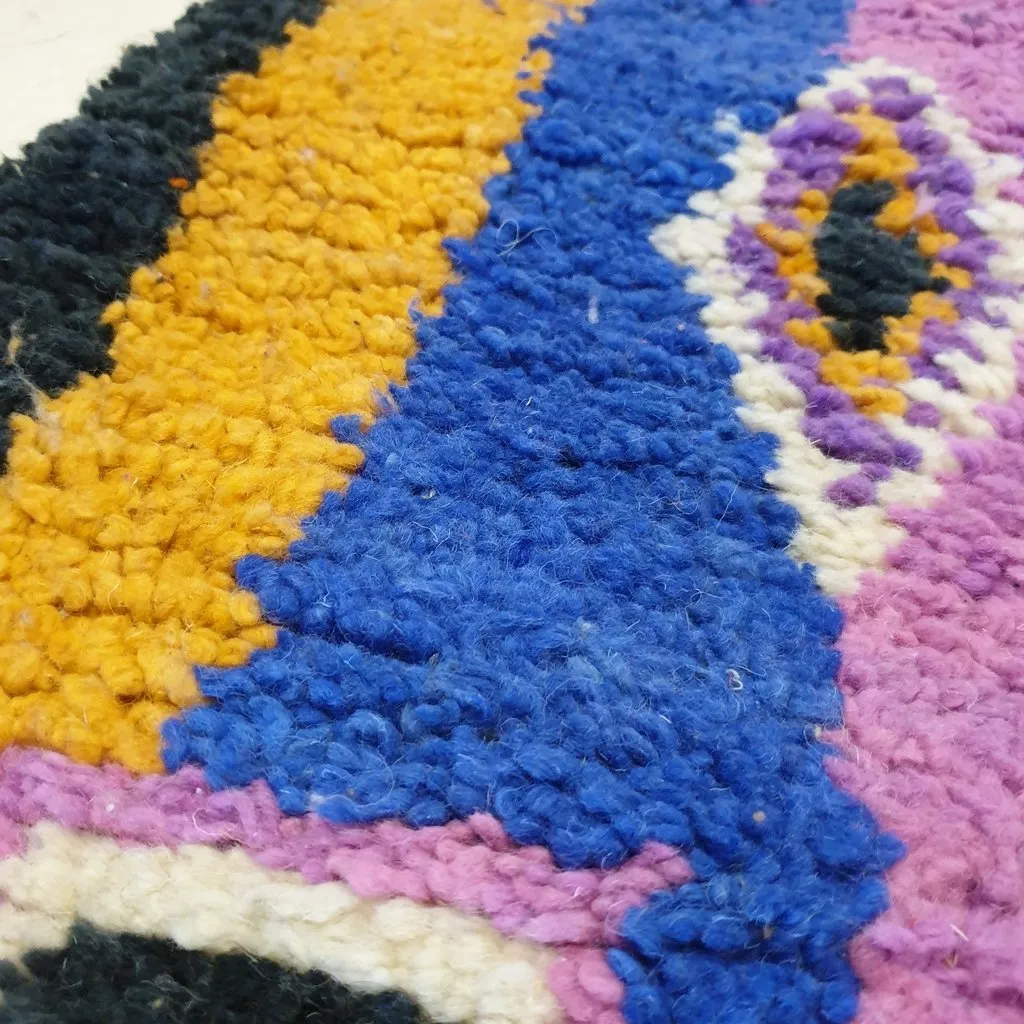 ARYG Runner | 9'6x2'5 Ft | 2,92x0,77 m | Moroccan Colorful Rug | 100% wool handmade