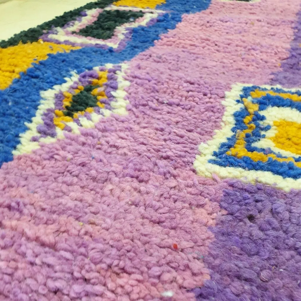 ARYG Runner | 9'6x2'5 Ft | 2,92x0,77 m | Moroccan Colorful Rug | 100% wool handmade