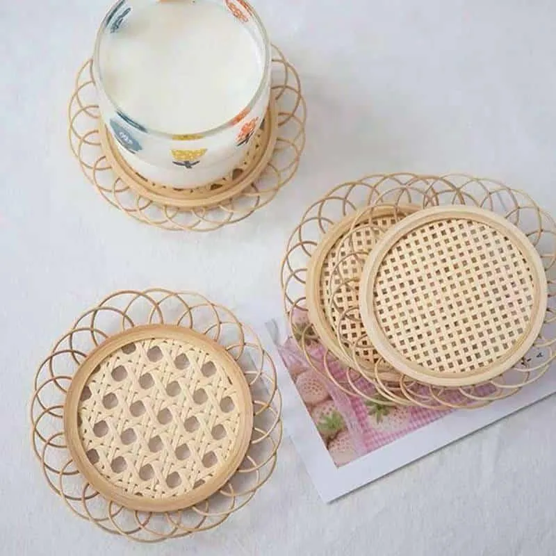 Bamboo Flower Wine Coaster