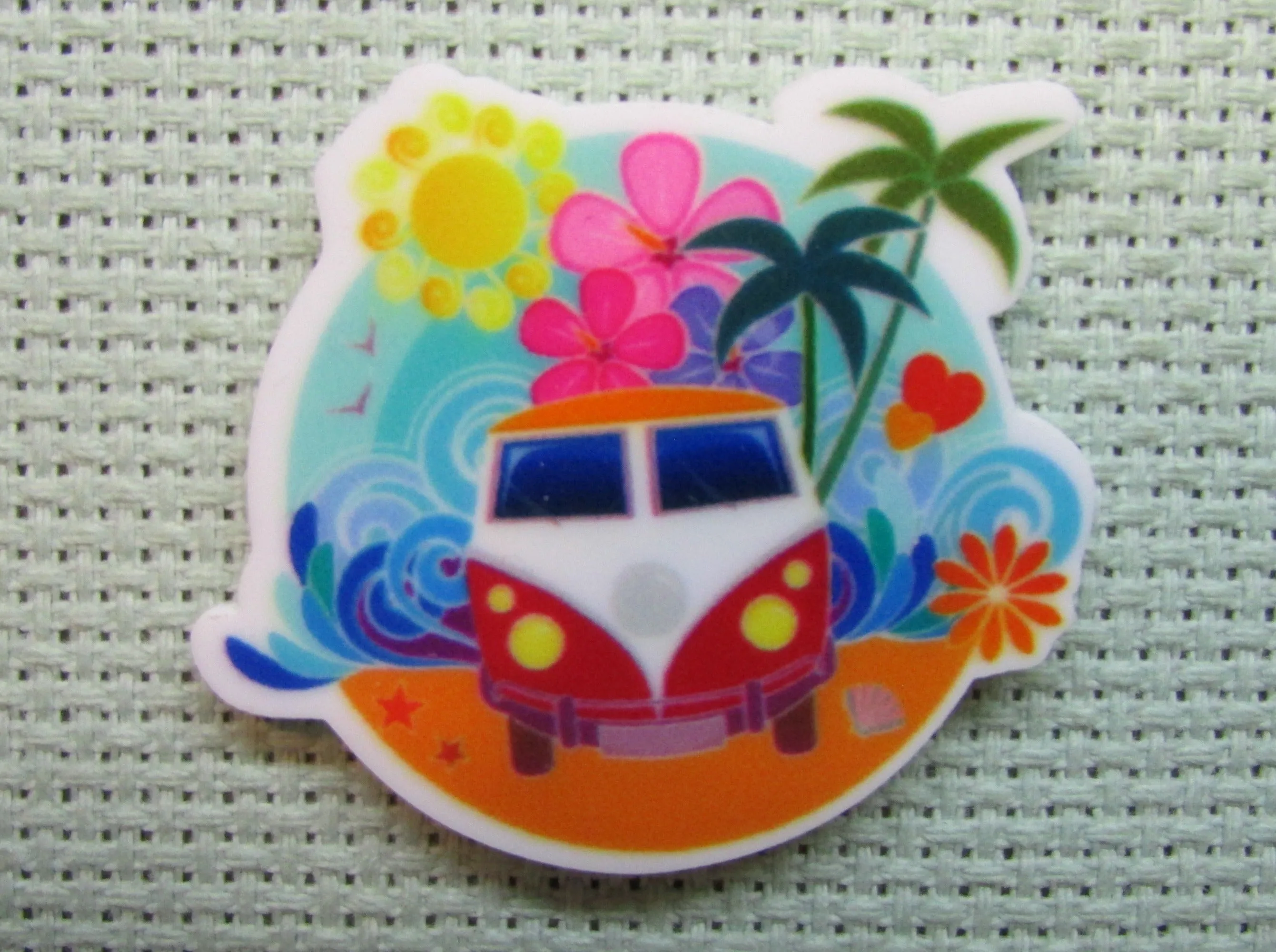 Beach Van Needle Minder, Cover Minder, Magnet