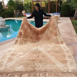 BEALY | 9'4x8 Ft | 2,85x2,43 m | Moroccan VINTAGE Colorful Rug | 100% wool handmade
