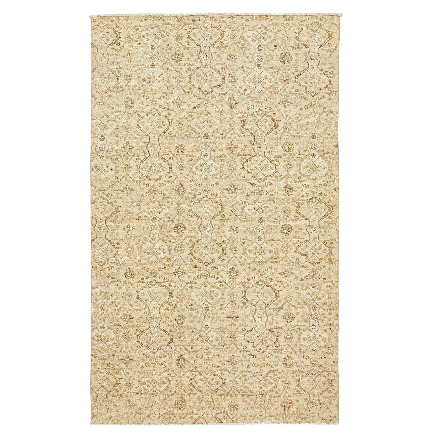 Beige Samsara Wool Rug - 5' x 8'
