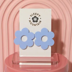 Big stud earrings - Periwinkle Daisy Studs