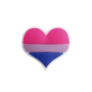 Bisexual Flag Heart Silicone Pins