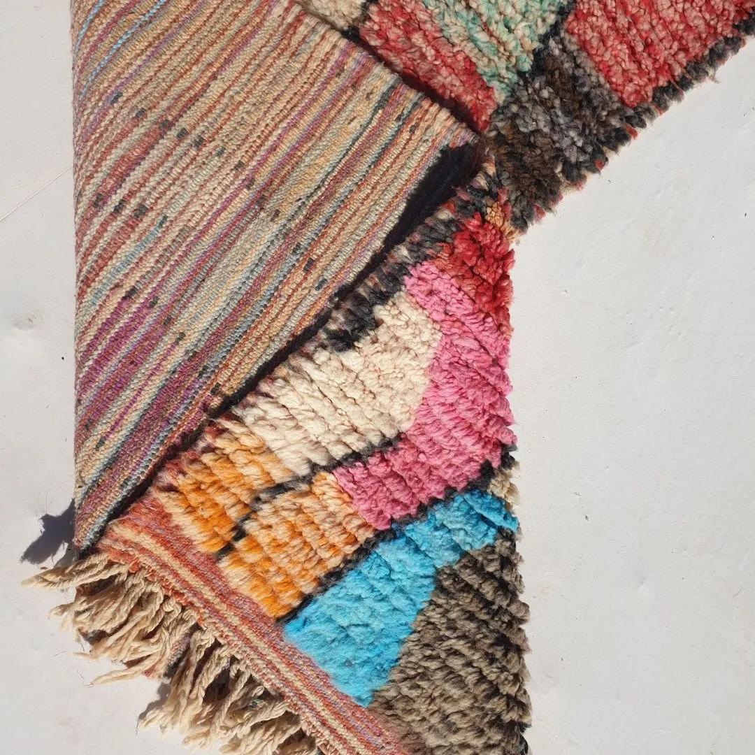 Bkiat Runner | Boujad Moroccan Hallway Runner | 2'07x9'78 ft | 63x298 cm