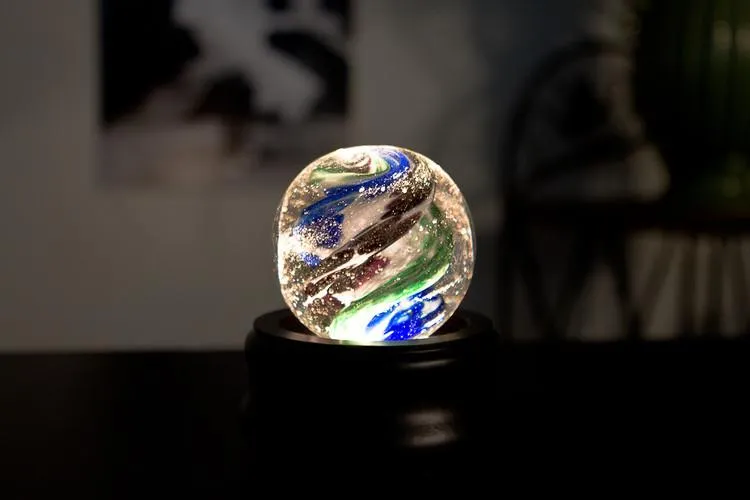 Black Wood Illuminated 3 Stand