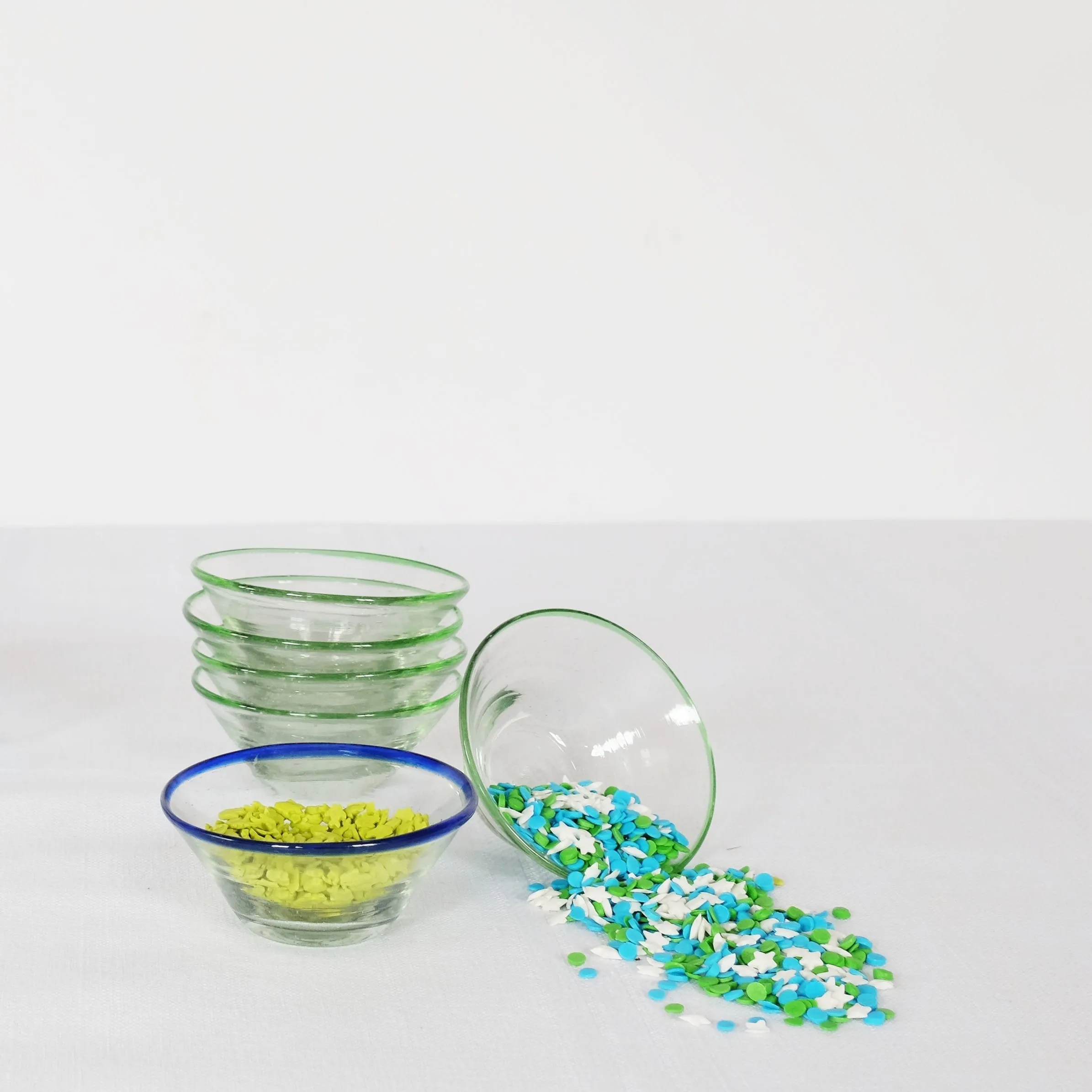 Blue Rim Tiny Bowl