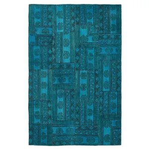 Blue Samsara Wool Rug - 5'11" x 9'