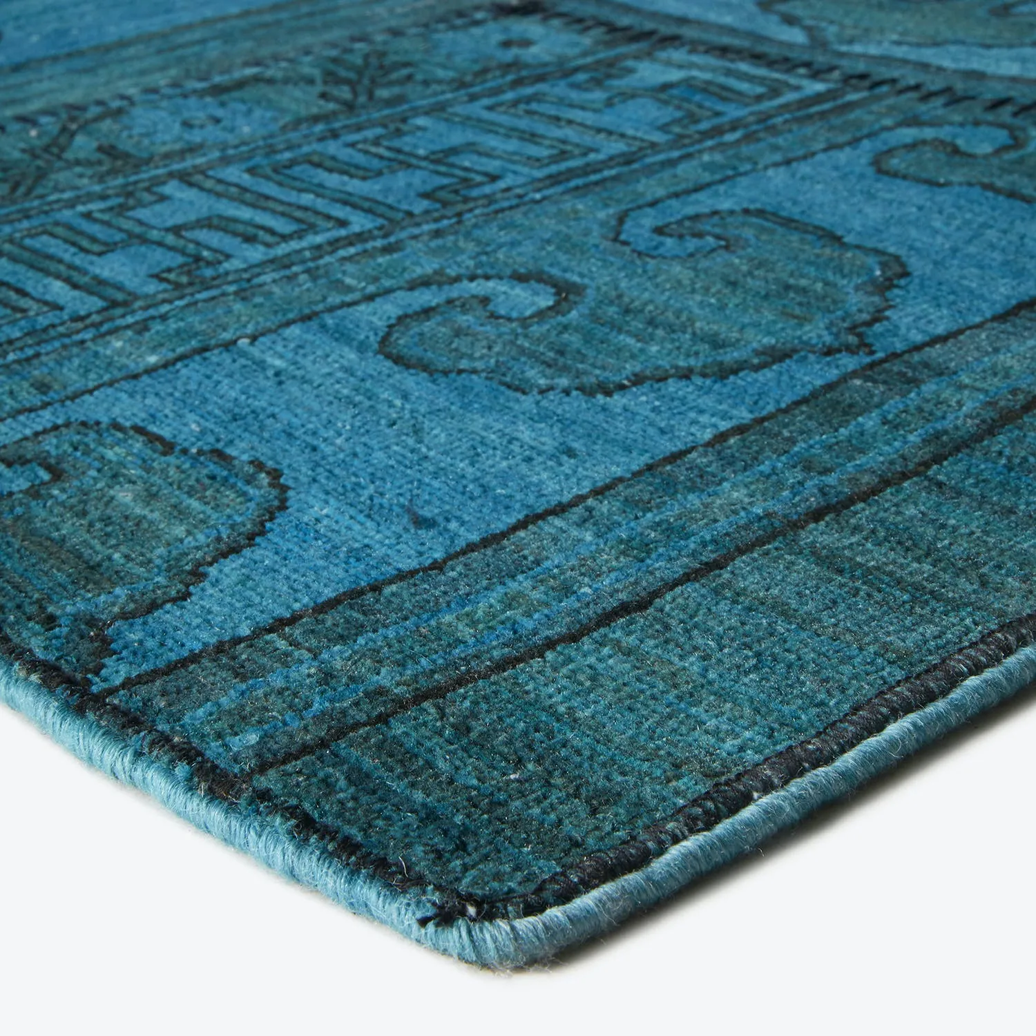 Blue Samsara Wool Rug - 5'11" x 9'