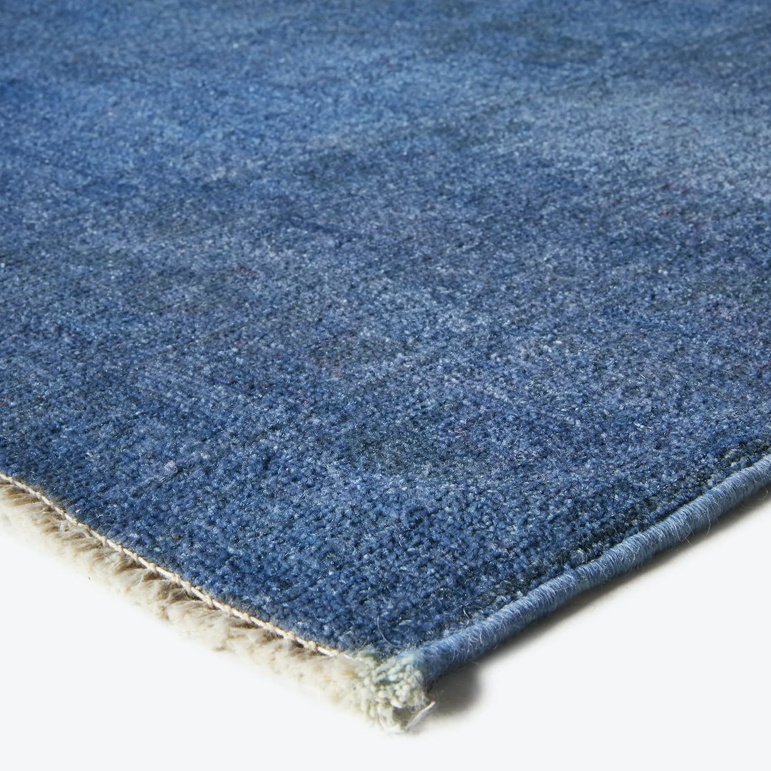 Blue Samsara Wool Runner - 3'3" x 15'5"