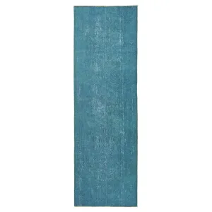 Blue Samsara Wool Runner - 3'7" x 11'7"