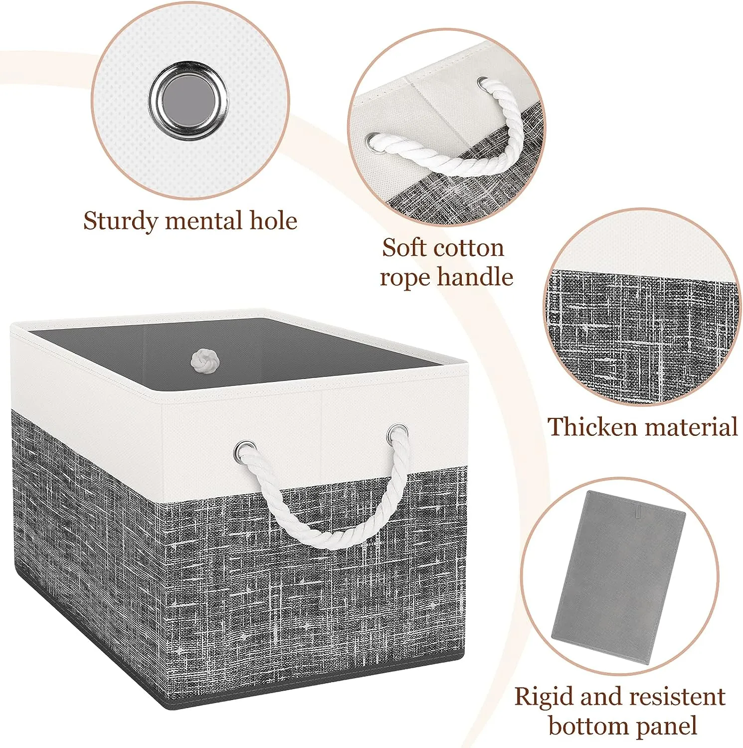 Blushbees® Collapsible Storage Baskets (Pack of 3)