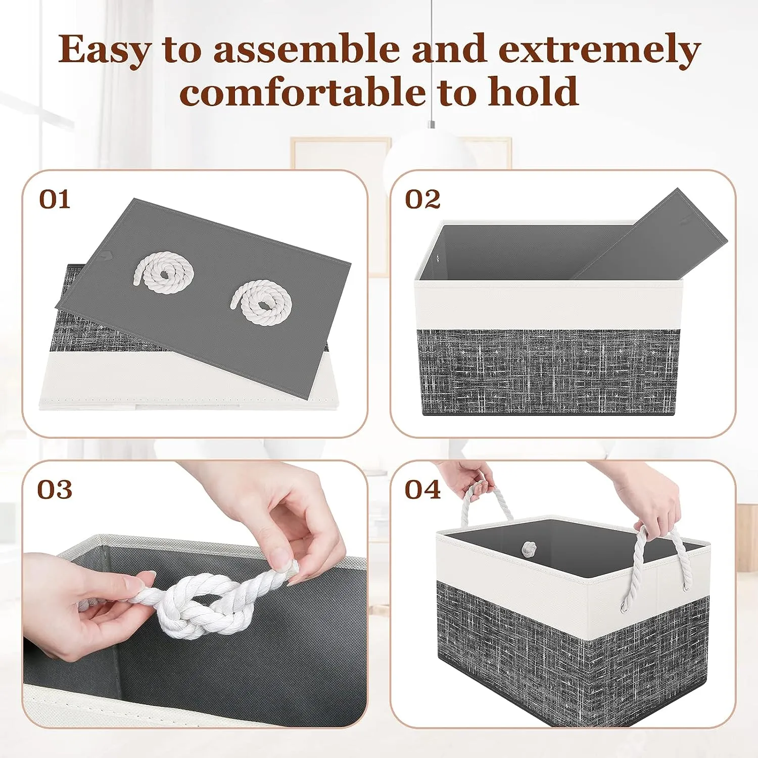 Blushbees® Collapsible Storage Baskets (Pack of 3)