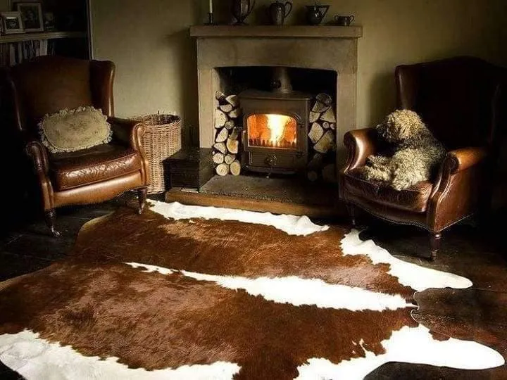 Brazilian Hereford Cowhide Rug