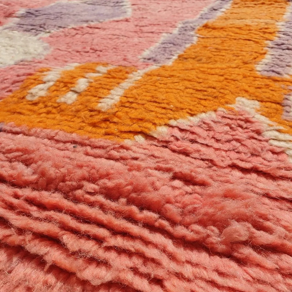 BULU | 8'5x5'5 Ft | 2,60x1,70 m | Moroccan Colorful Rug | 100% wool handmade