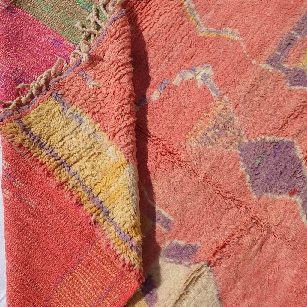 BULU | 8'5x5'5 Ft | 2,60x1,70 m | Moroccan Colorful Rug | 100% wool handmade