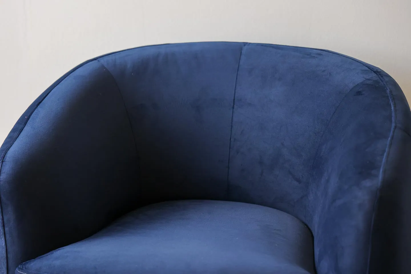 Cecelia Blue Velvet Swivel Chair