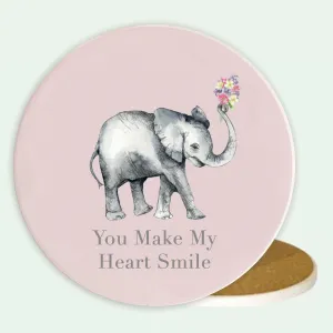 Ceramic Coaster - Elephant Smile
