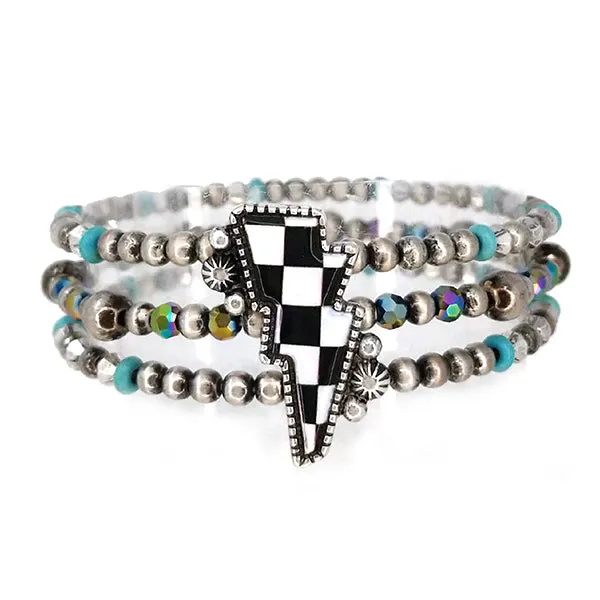 Checks & Bolts Fashion Bracelet