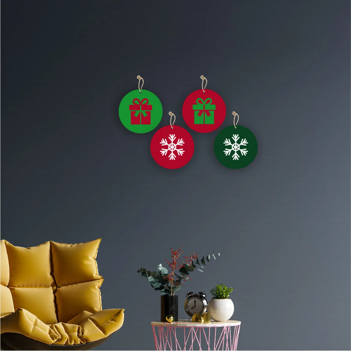 Christmas Theme Wall Hanging Home Decorations House Bedroom Living Room
