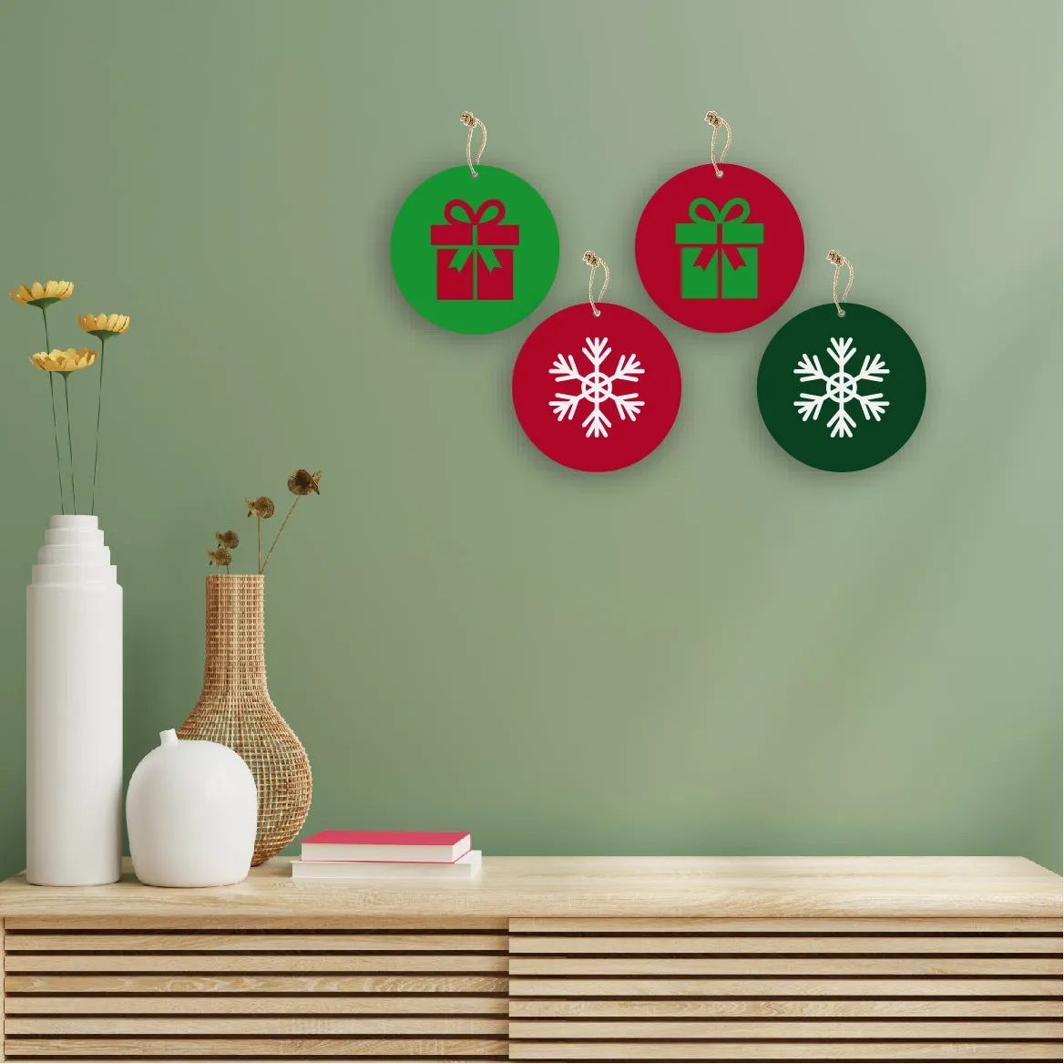 Christmas Theme Wall Hanging Home Decorations House Bedroom Living Room