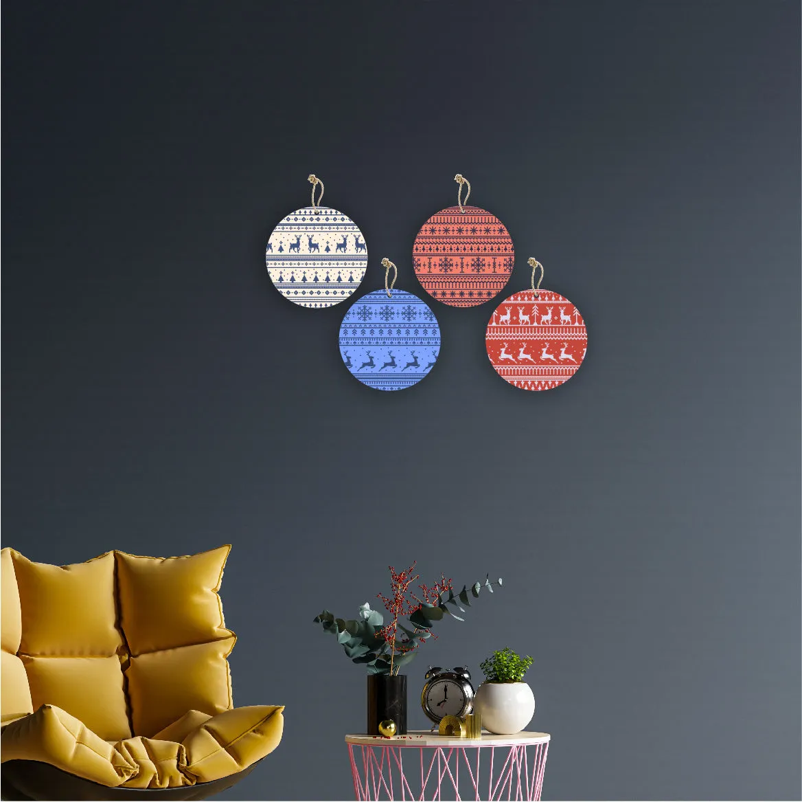 Christmas Theme Wall Hanging Home Decorations House Bedroom Living Room