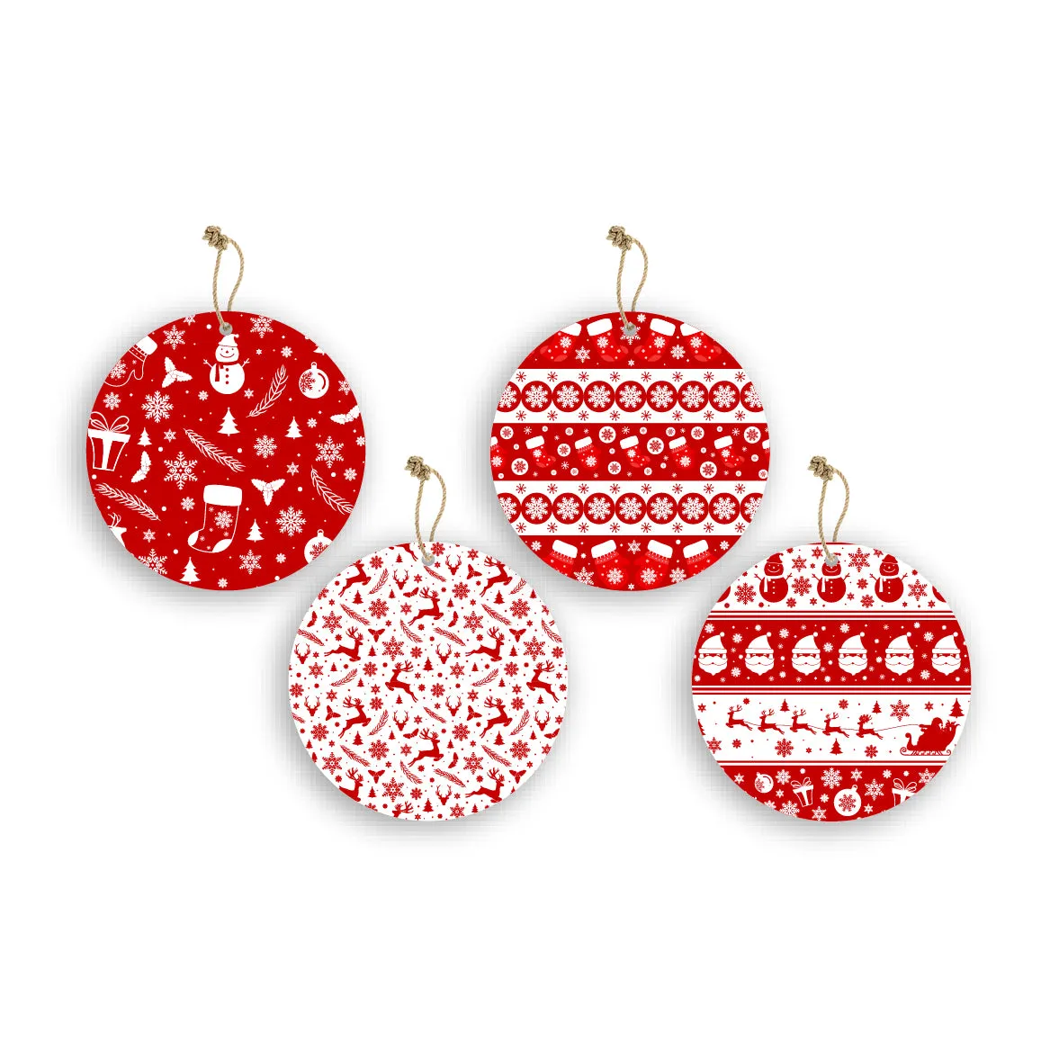 Christmas Theme Wooden Printed Wall Hanging Home House Living Room Décor