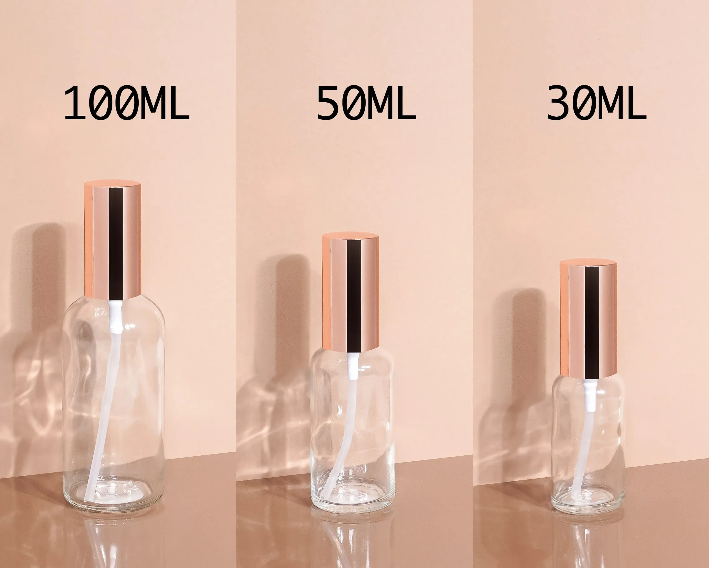 Cole Glass Bottle | Clear | Pump Cap