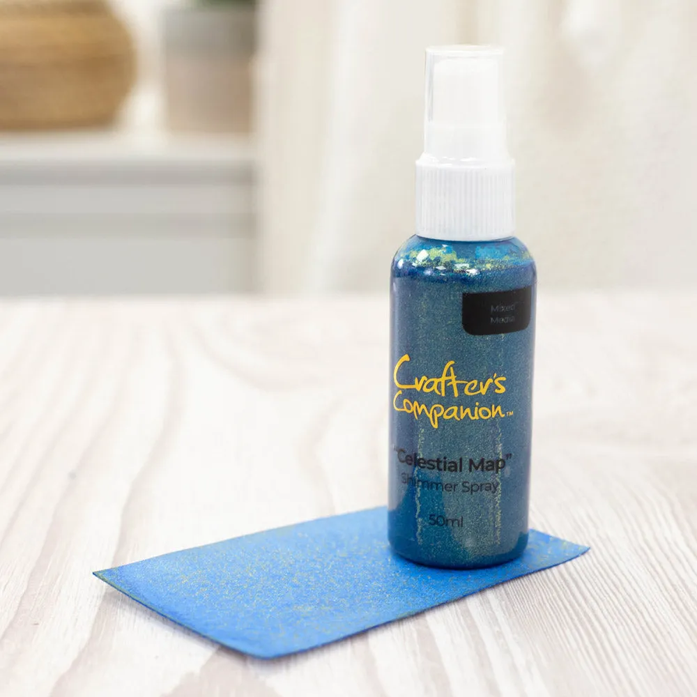 Crafter's Companion Shimmer Spray - Celestial Map