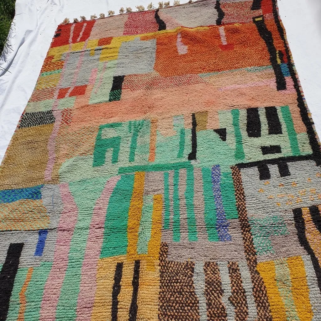 Customized GRANA | 3x2 m | Moroccan Colorful Rug | 100% wool handmade